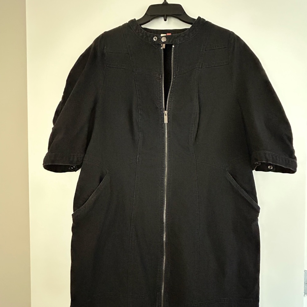 Women's Black Denim Dress